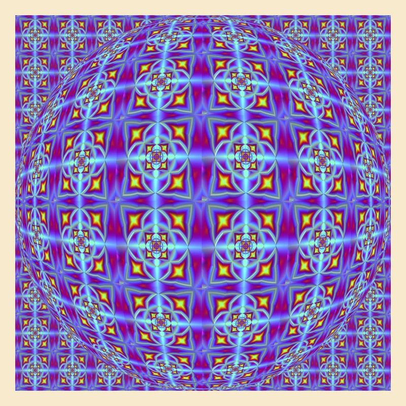 FRACTAL PATTERN LIGHT OP ART