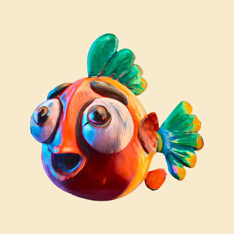 Poisson rouge choquant