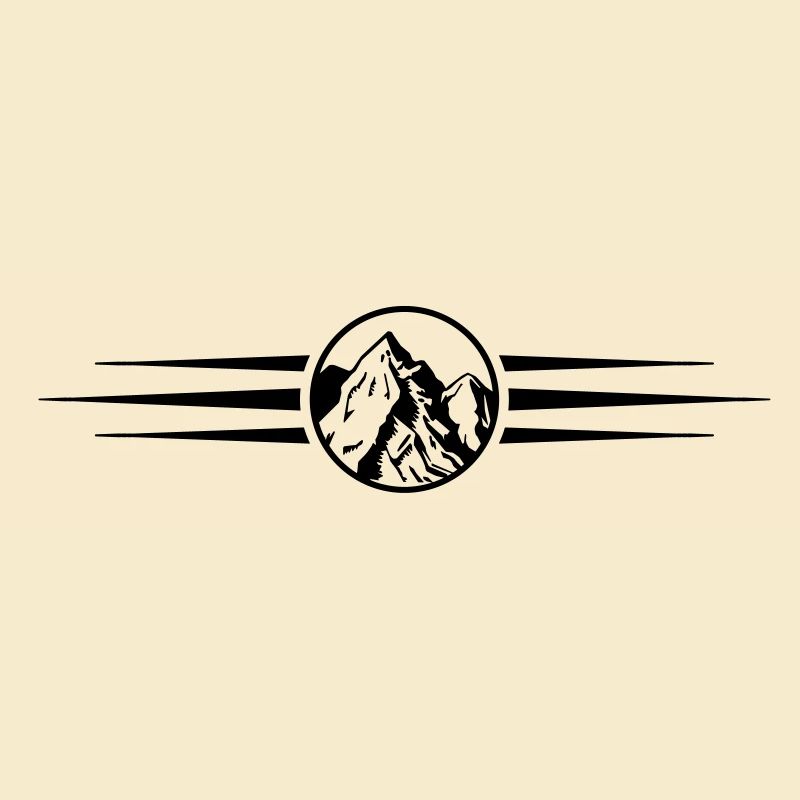mountains icon line