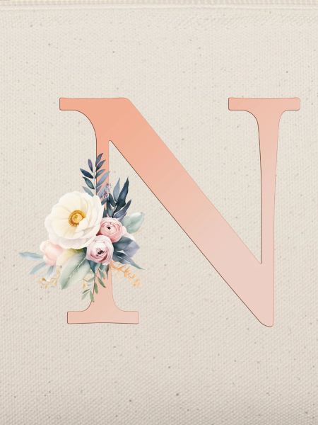 N Monogramm , Floral, Boho
