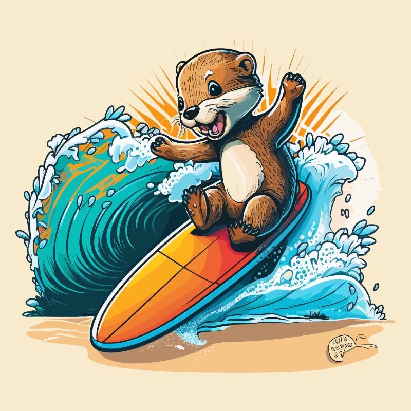 Surfs Up Otter