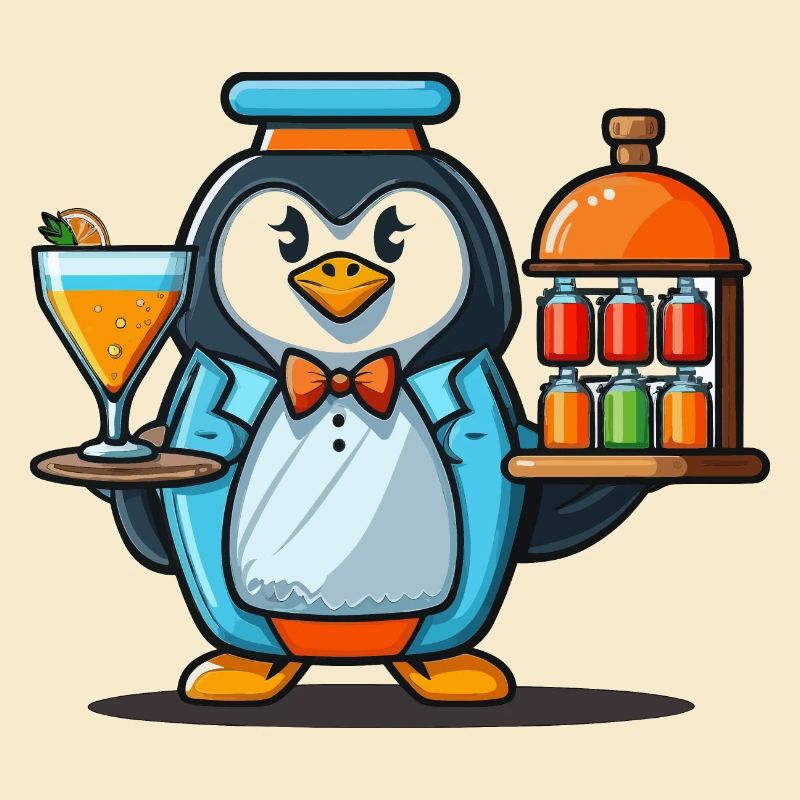 Pinguine gießen