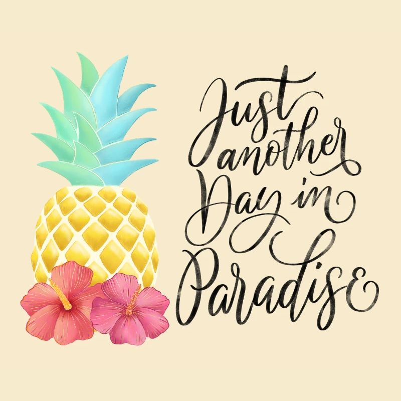 Sommerparadies und Ananas