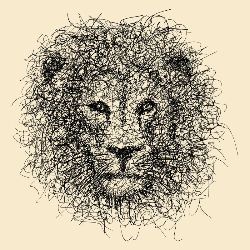 Lion Scribble
