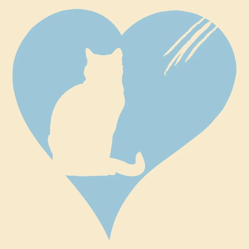 Katze mit Herz