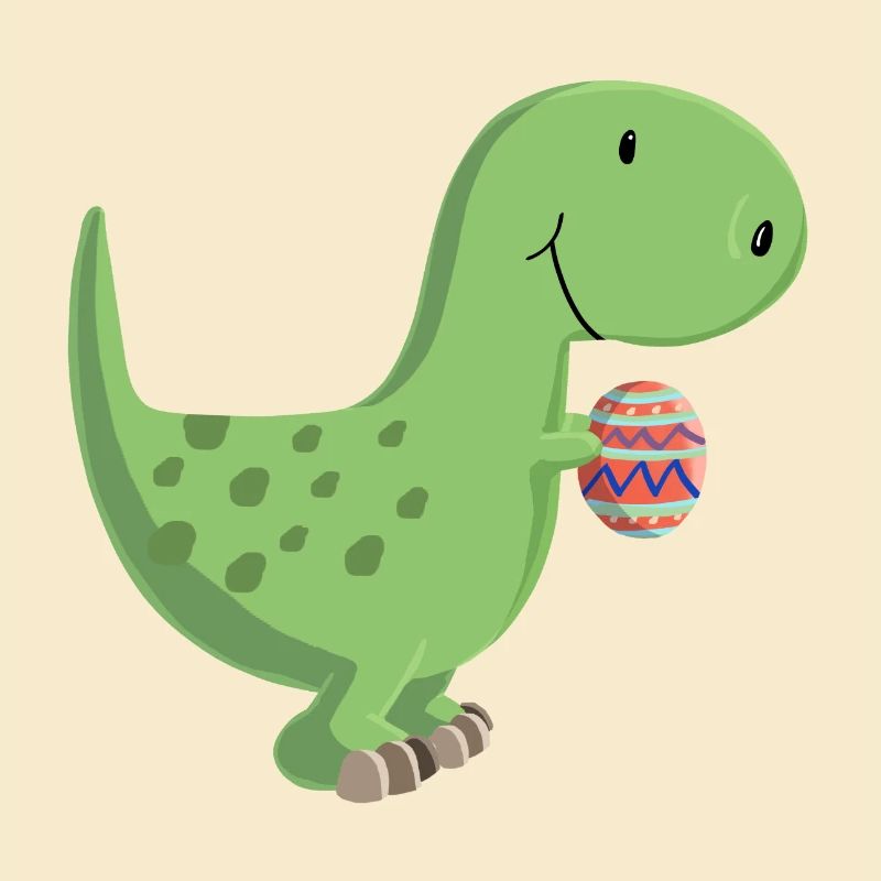 Dino mit Ei
