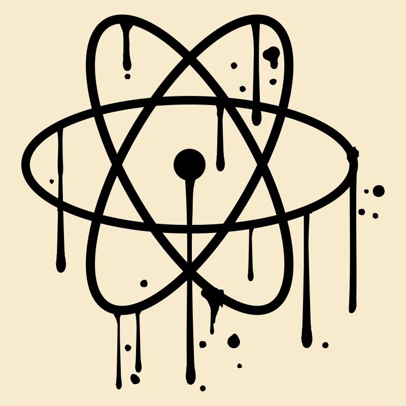 graffiti drops spray atom symbol symbol cool kr