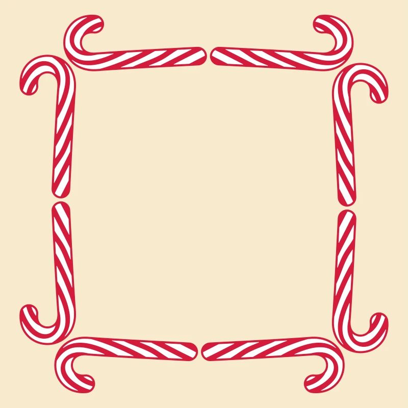 frame shield candy cane delicious candy sugar