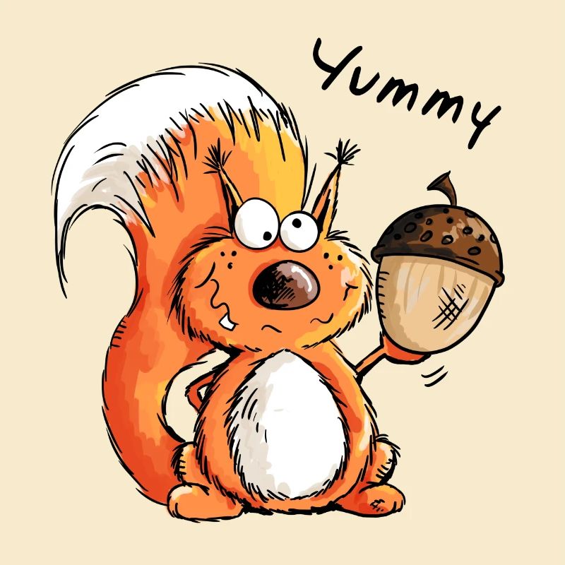 Yummy Eichhörnchen - Tier - Tiere - Comic