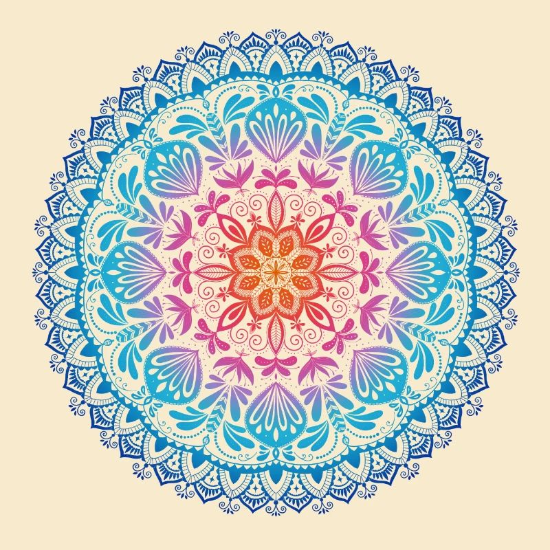Regenbogen Mandala