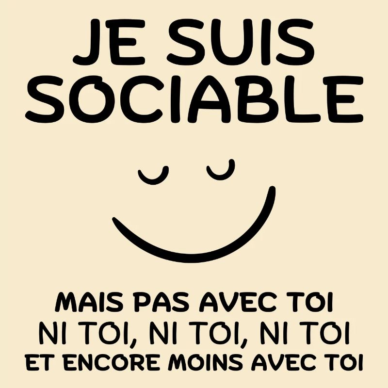 sociable, pas du matin, grincheux le matin
