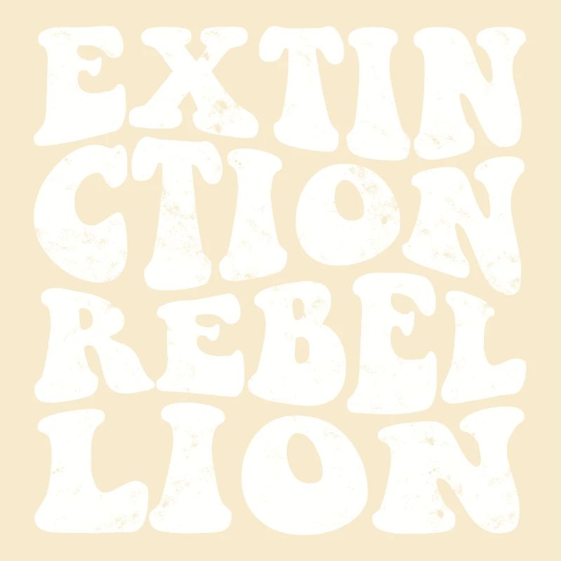 Extinction Rebellion Rétro blanc