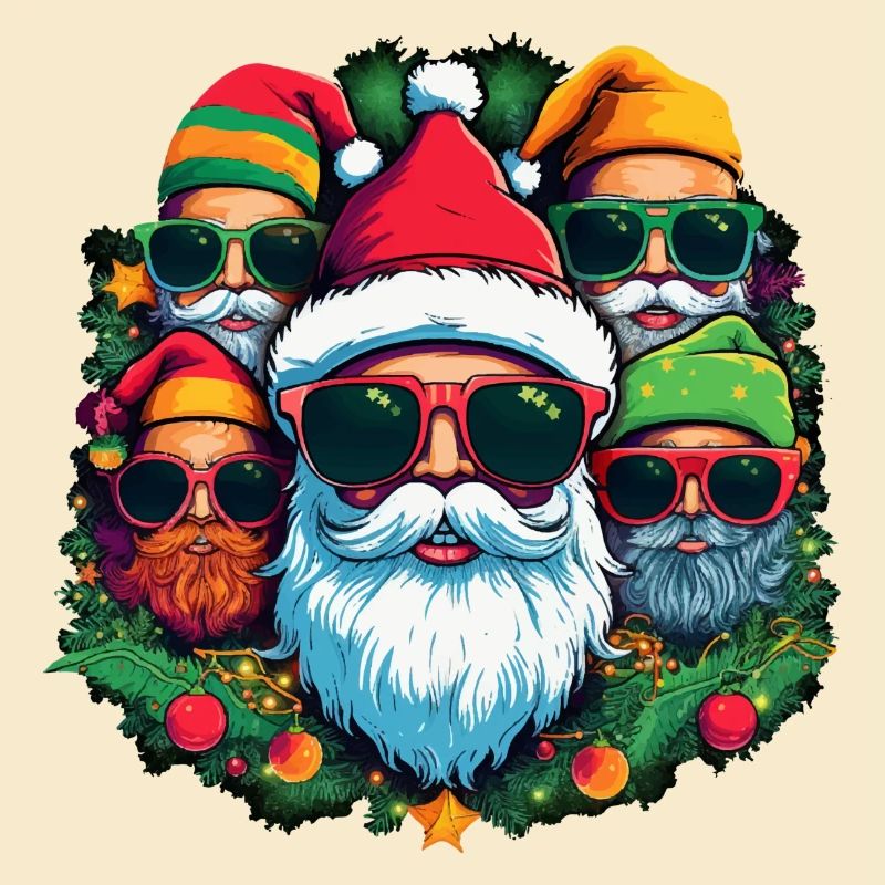 Pull de Noël moche - Cool Santas