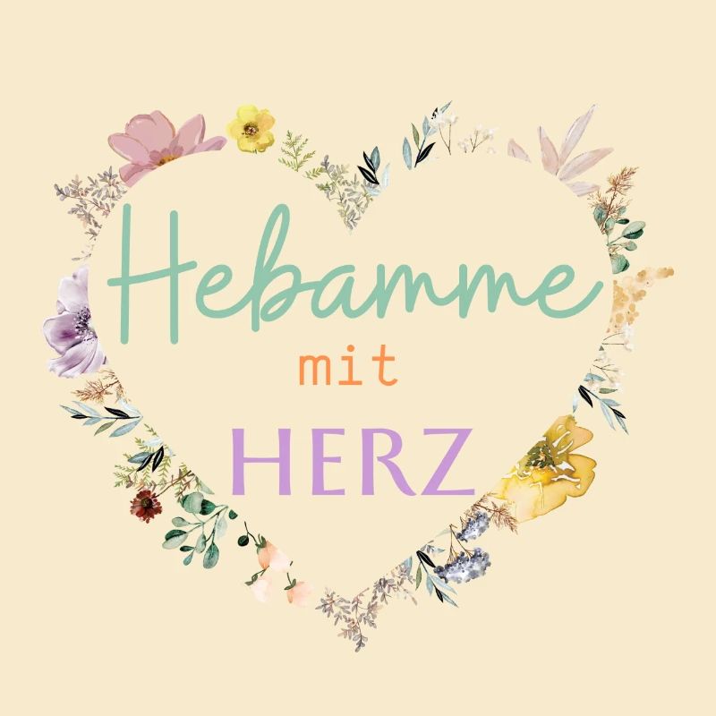 HEBAMME MIT HERZ ! Blumen-Herz