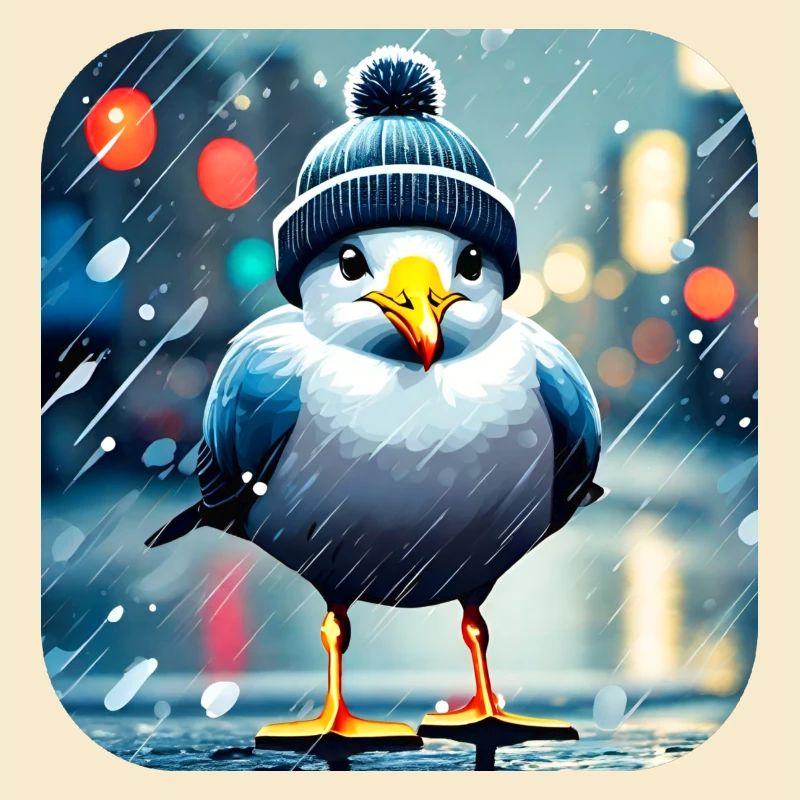 Regen Möwe