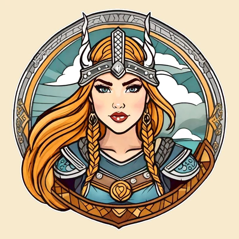 Proud Viking Germanin Shieldmaiden