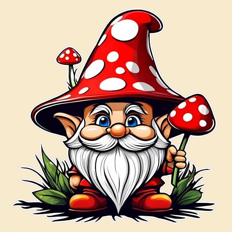 Cute Toadstool Leprechaun