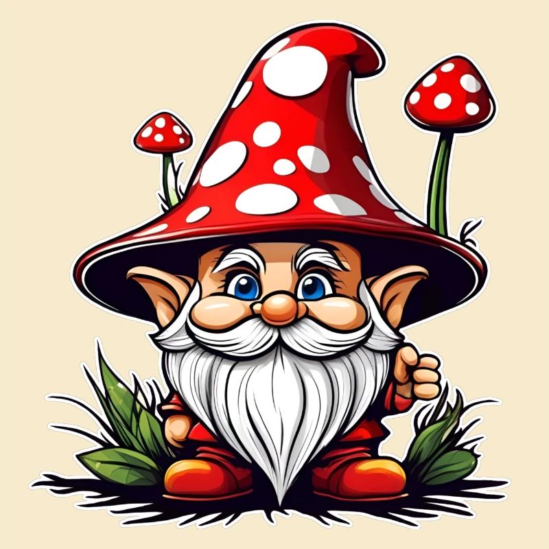 Cute Toadstool Leprechaun