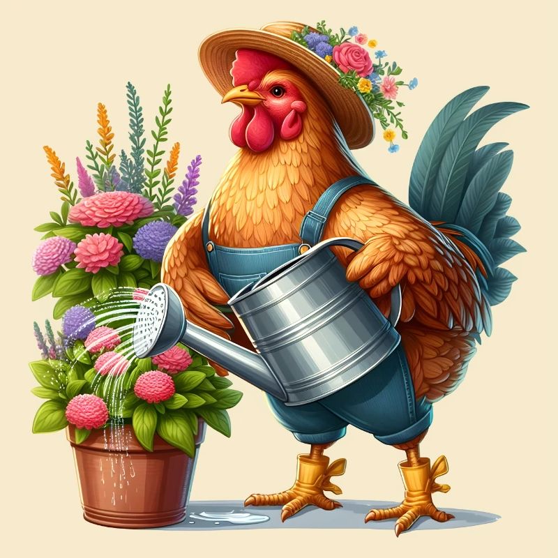 Le poulet comme jardinier