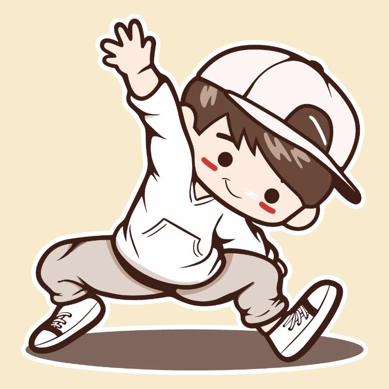 Kleiner Breakdancing Junge