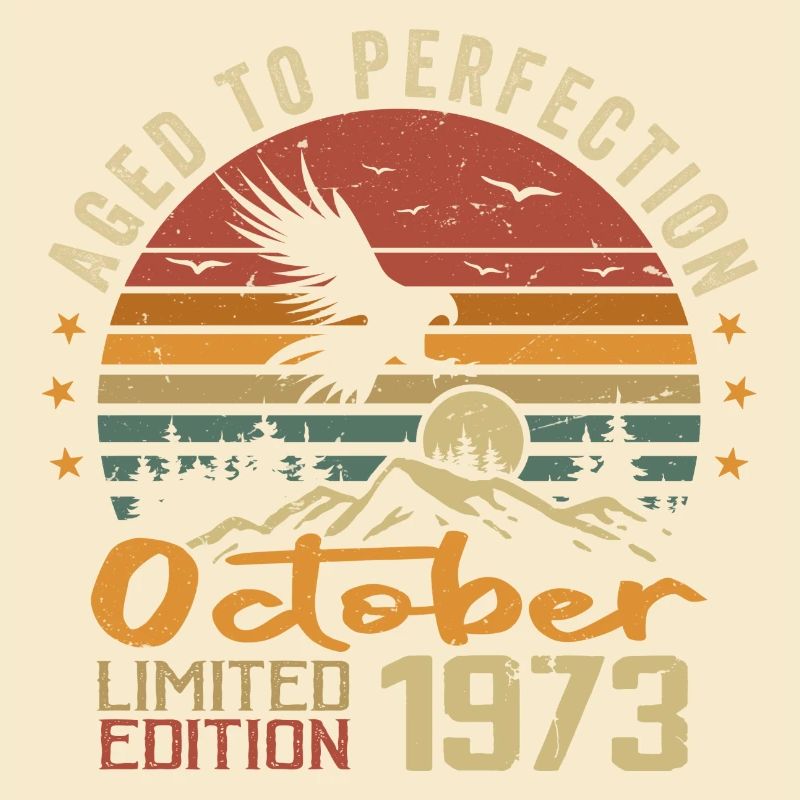 Vintage October 1973 - Retro October 1973 Gift