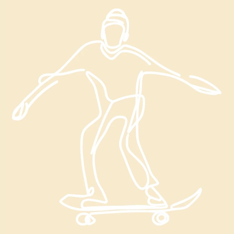 Skateboarder Drawing