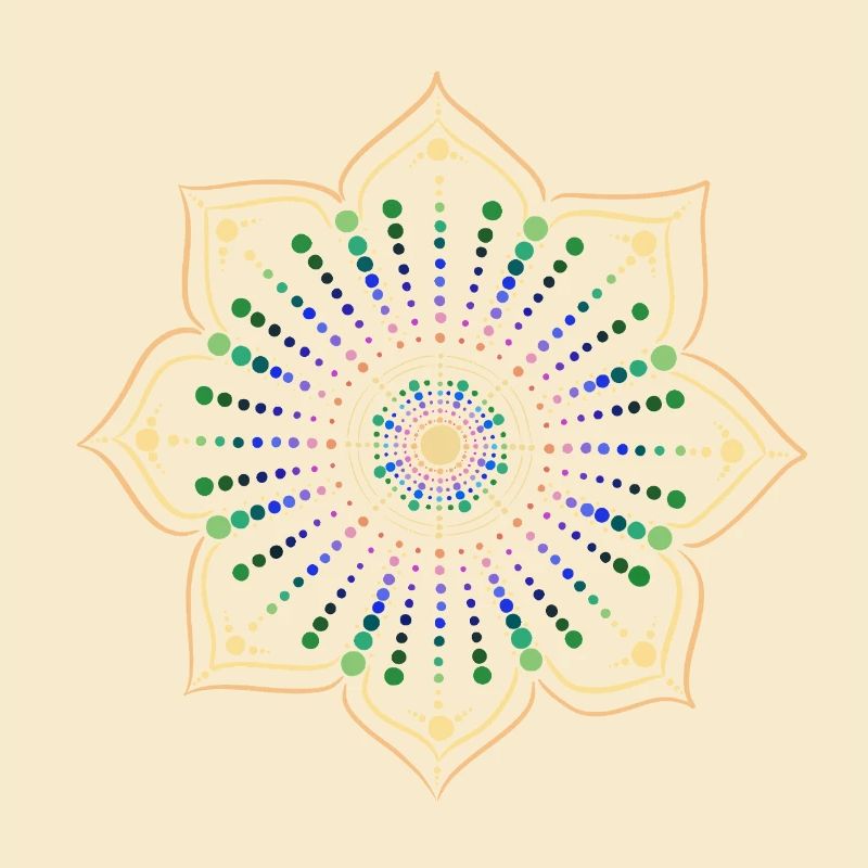 Punkte Mandala Illusion
