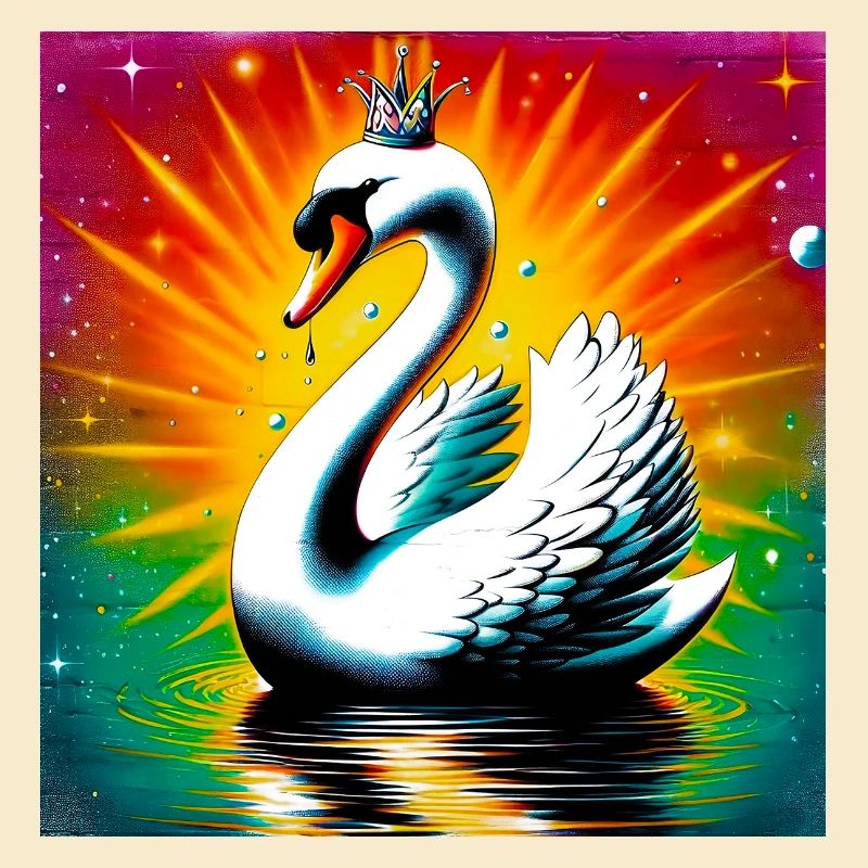 Schwan mit der Krone