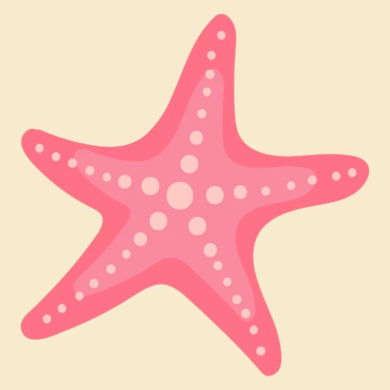 Pastel Pink Starfish – Sleek Marine Pattern