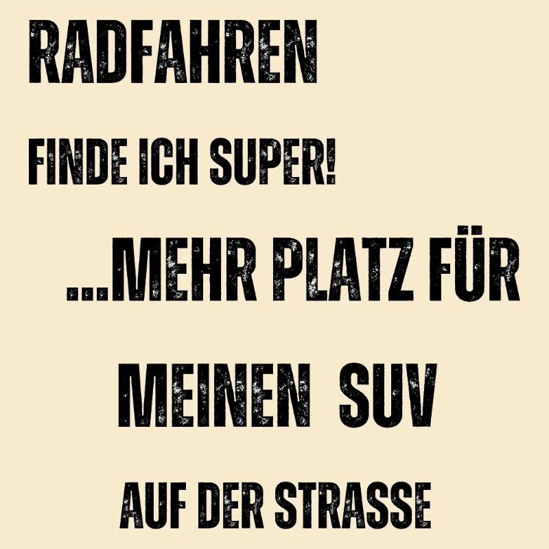 Radfahren vs. SUV