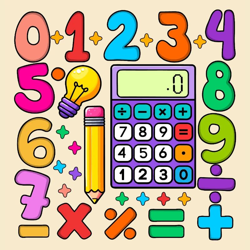 Number Day Maths Colourful Math Educational Design
