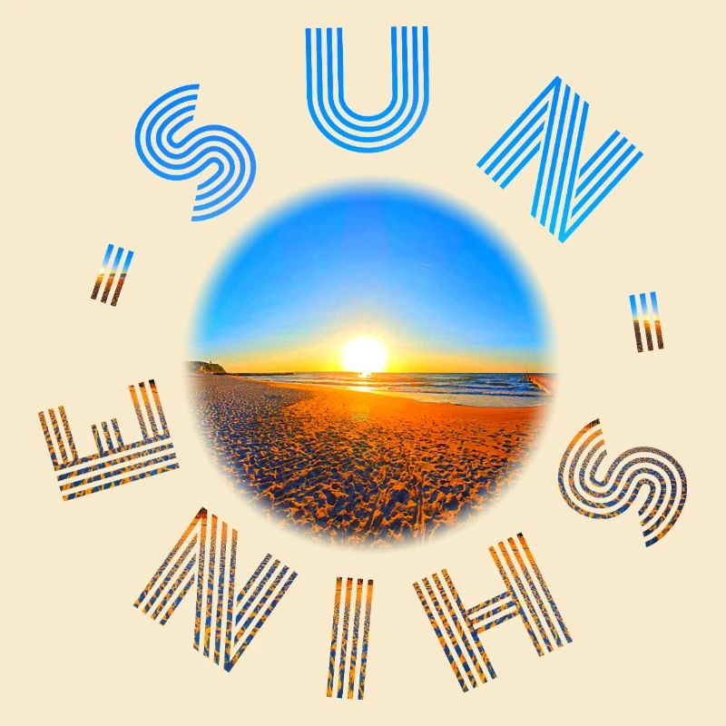 Coucher de soleil sur la plage Design