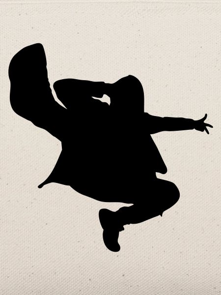 B-Boy Silhouette – Breakdance Jump Kick