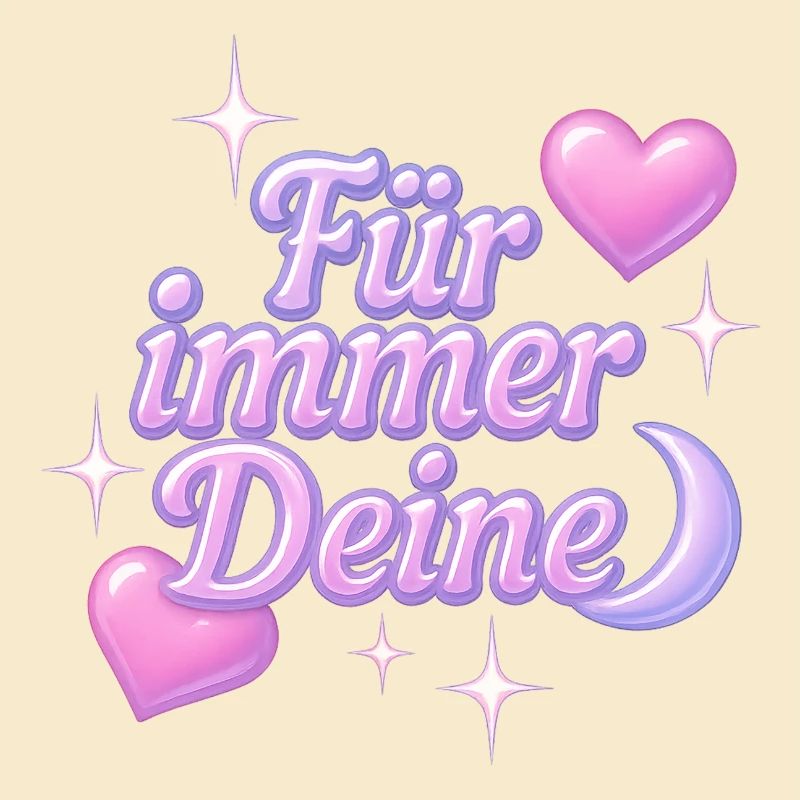 für immer deine / y2k statement design