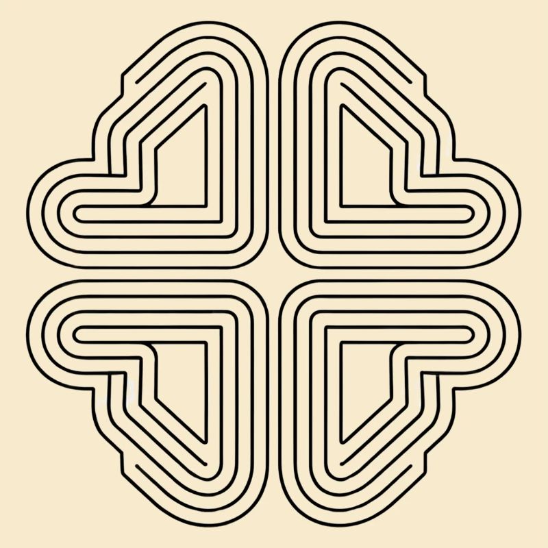Abstrakte Linienkunst