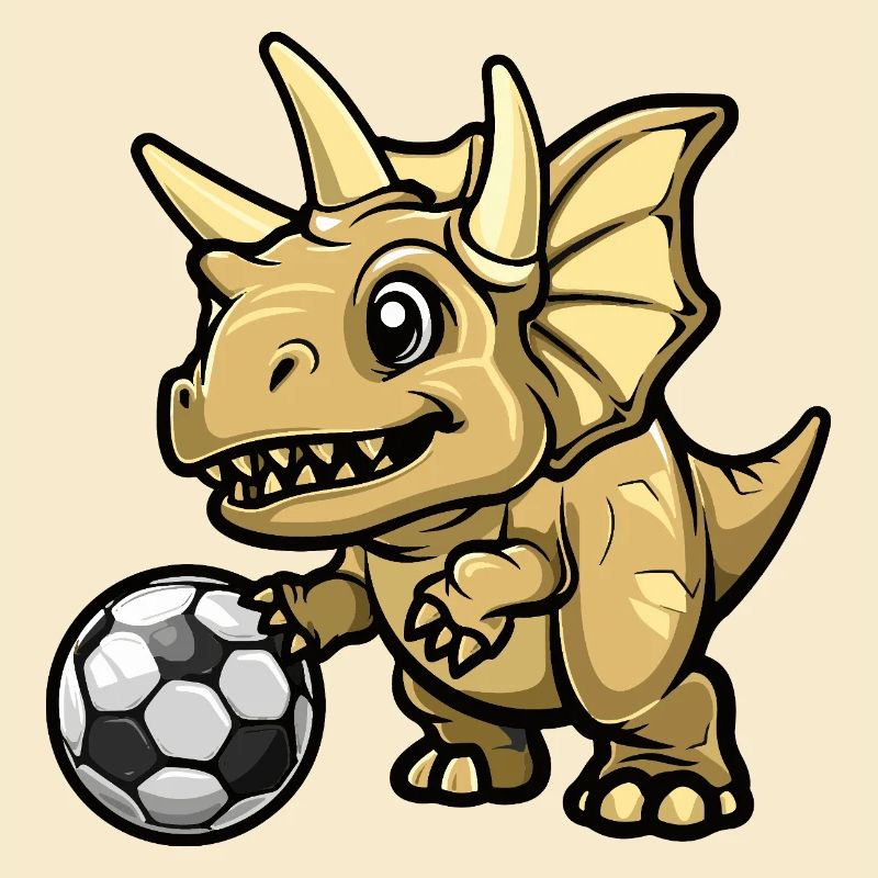 Dinosaurier Fußball Comic