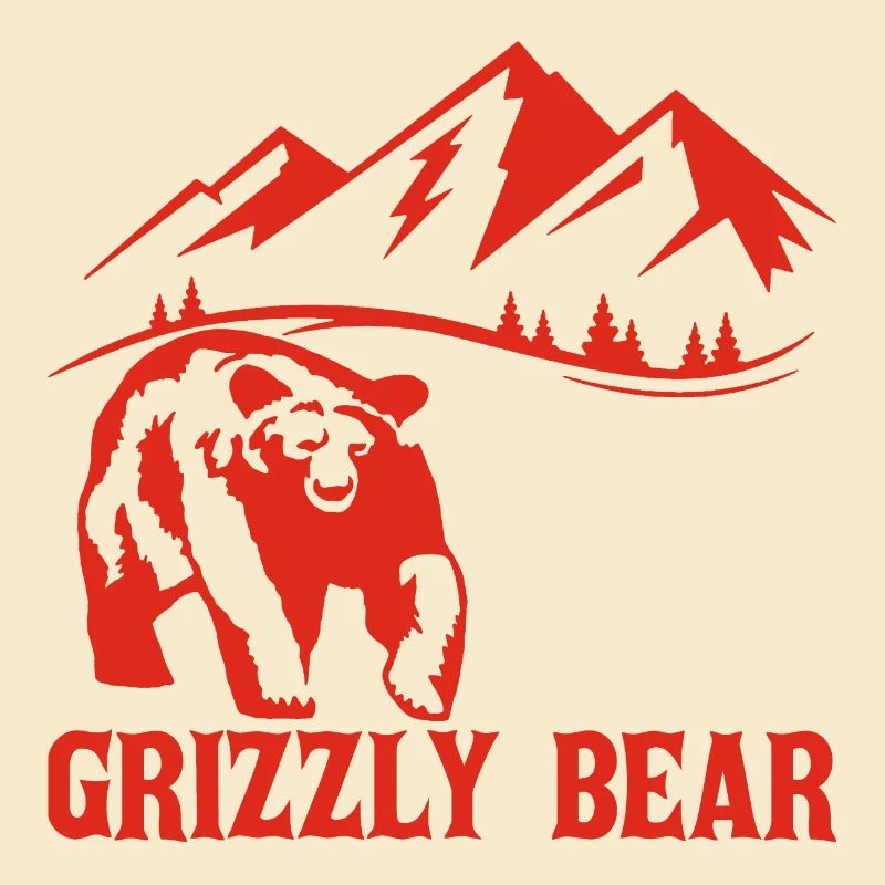 Hiking with a bear (red)