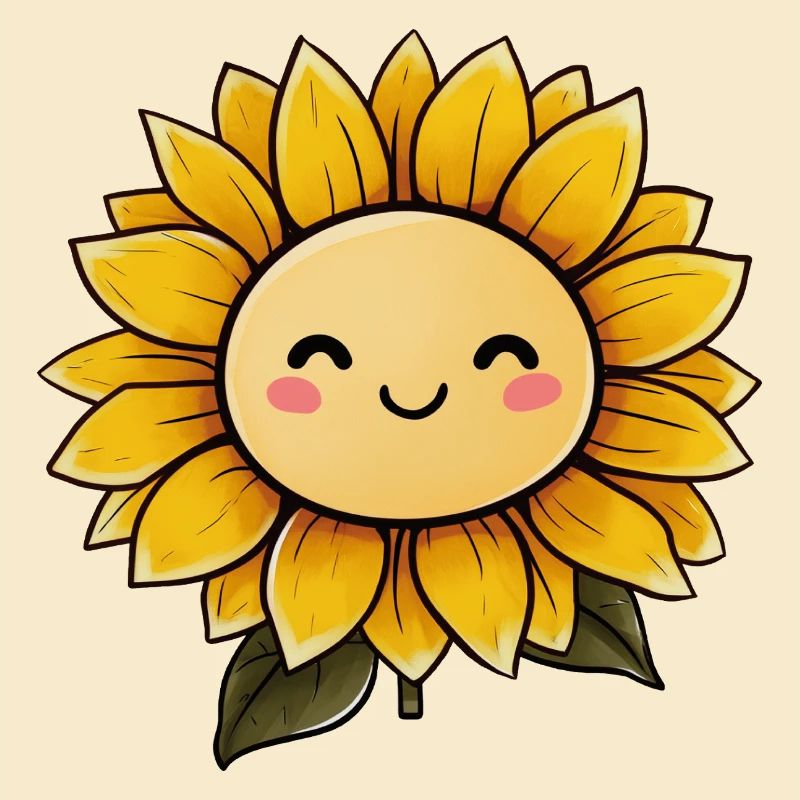 Sonnenblume mit Gesicht