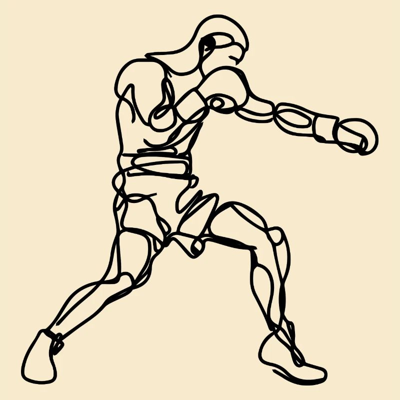 Graphismes de boxe