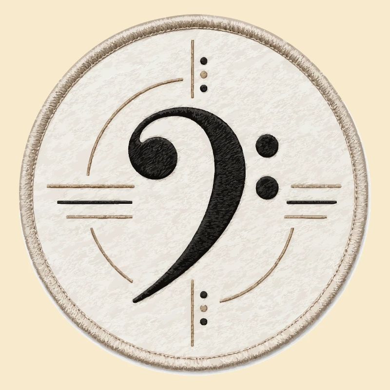 Clé de fa sur le patch