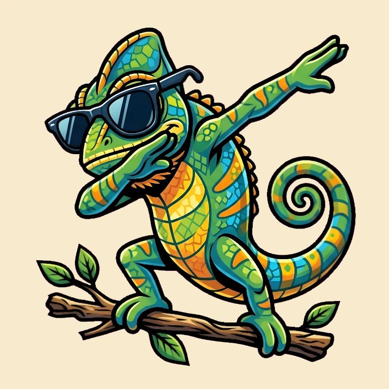 Dabbing Chamäleon