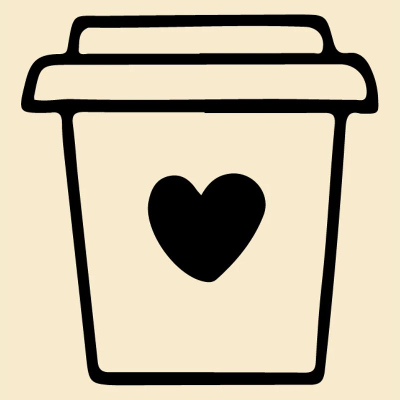 Kaffeebecher mit Herz Morgenmuffel Kaffeetrinker