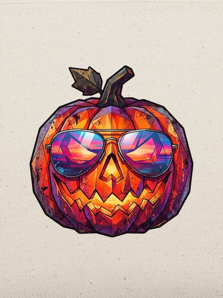 Poly Art Halloween Kürbis