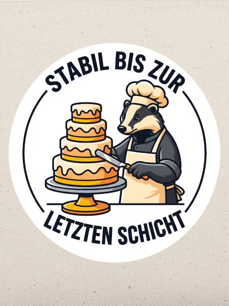 Stabile Dachs Torte Schicht