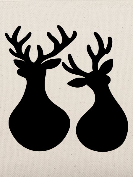 Weihnachten Rentiere minimalistisch