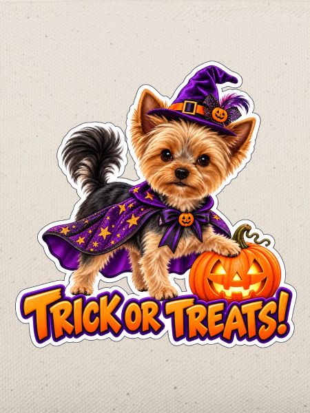 Halloween-Hund mit Kürbis