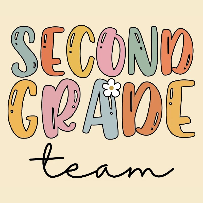 Team Second Grade 2nd Grade School Lehrer Geschenk