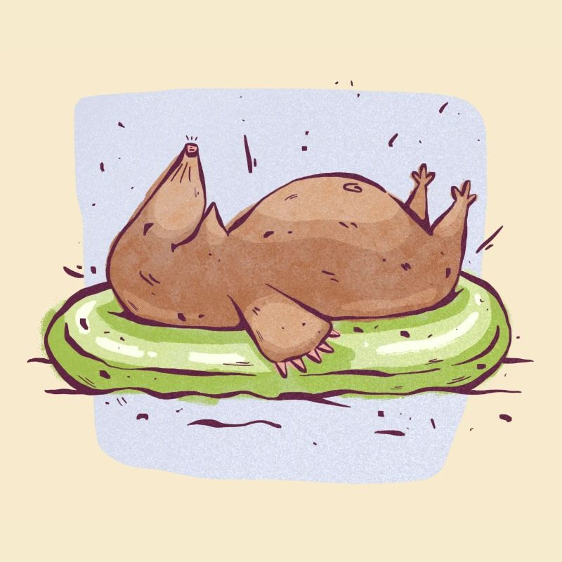 Mole Auf Wasser