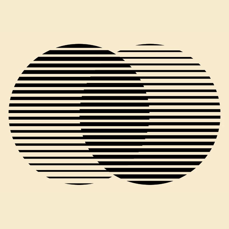 Two Circles / schwarz