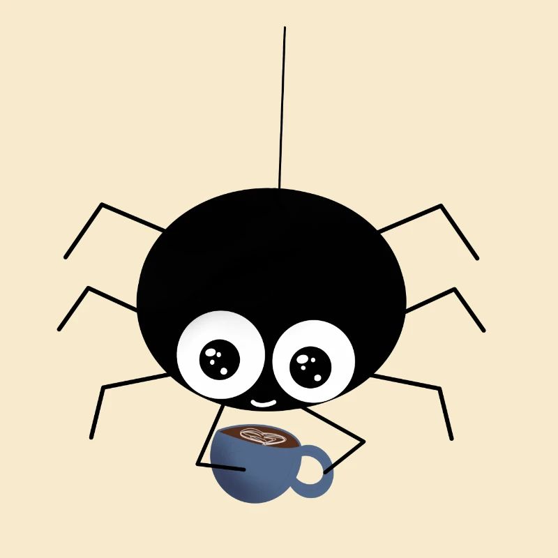 Spinne mit Kaffee - süße Geschenkidee